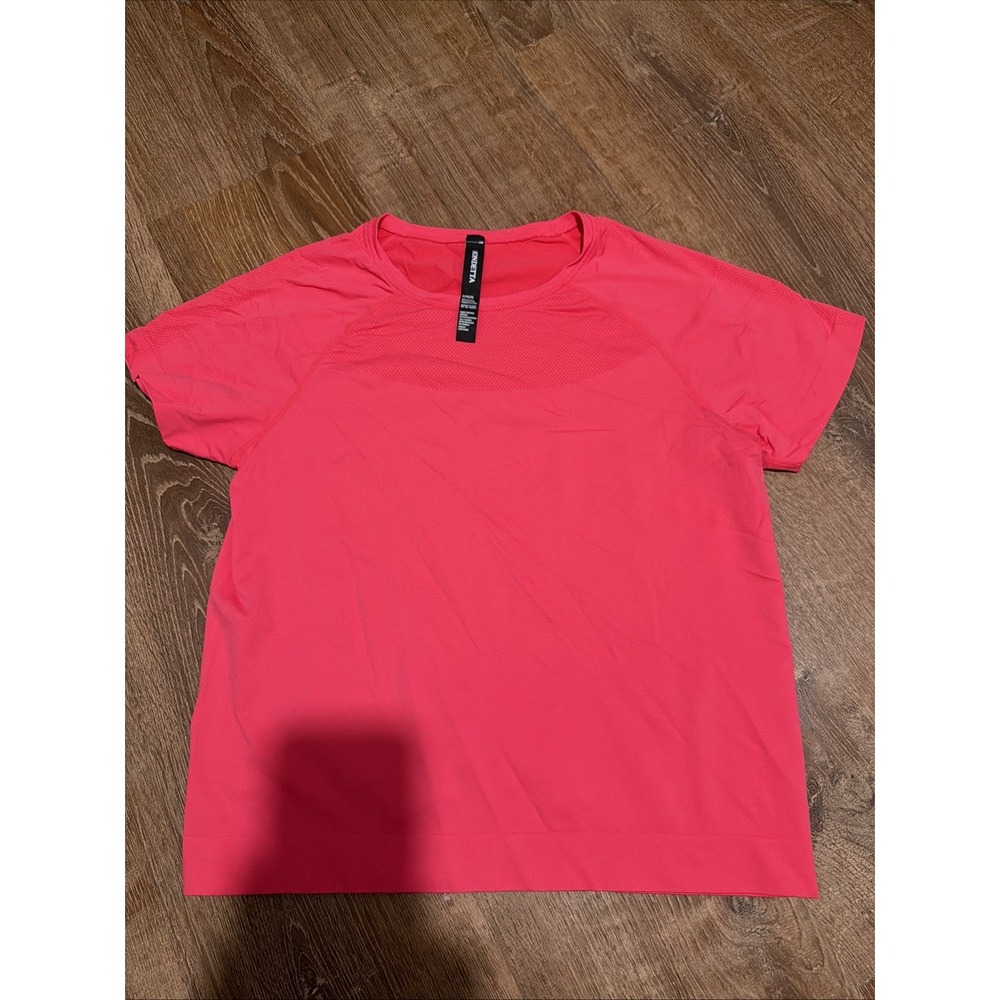 Mondetta Womens Top XL Size Pink Active Seamless Short Sleeves Tee Shirt